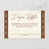 D'accompagnement Carte Raffin Rustique Boho Aztec Ouest (Devant)