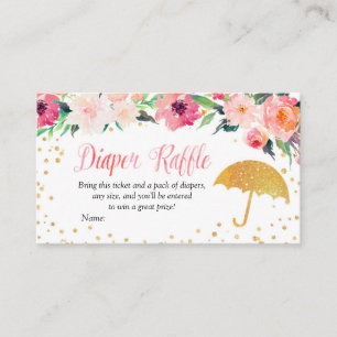 D'accompagnement Carte Raffle à parapluie à fleurs de printemps