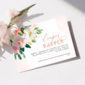 D'accompagnement Carte Raffle de couches de fleurs rose pâle