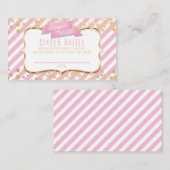 D'accompagnement CARTE RAFFLE DIAPER sucre & épice rose & or (Devant / Derrière)