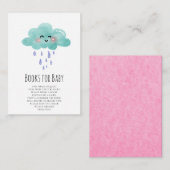 D'accompagnement Carte Rain Cloud Books pour bébé fille (Devant / Derrière)