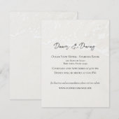 D'accompagnement Carte Réception Mariage De Sable De Plage (Devant / Derrière)