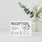 D'accompagnement Carte Réception Mariage Simplement Love (Debout devant)