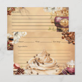 D'accompagnement Carte Recette Café Crémeux (Devant / Derrière)