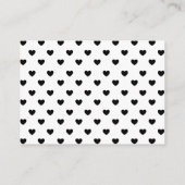 D'accompagnement Carte Retro Heart Simple Baby shower Diaper (Dos)