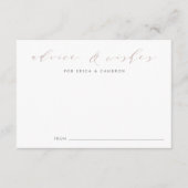 D'accompagnement Carte rose Taupe Calligraphie Conseils & Voeux (Devant)