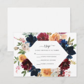 D'accompagnement Carte RSVP automne (Devant / Derrière)