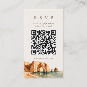 D'accompagnement Carte RSVP Code QR de la Côte de la Falaise d'Alga