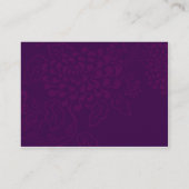 D'accompagnement Carte RSVP Contempo Floral (violet / Chartreuse) (Dos)