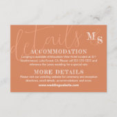D'accompagnement Carte RSVP de mariage blanc en terre cuite (Devant)