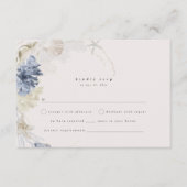 D'accompagnement Carte RSVP de mariage côtier élégant (Devant)