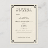 D'accompagnement Carte RSVP de mariage du tarot céleste Boho (Dos)