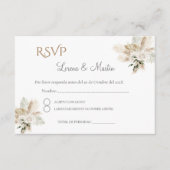 D'accompagnement Carte RSVP de mariage espagnol Boho (Devant)