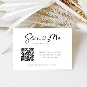 D'accompagnement Carte RSVP de mariage minimale de la police de coe
