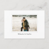 D'accompagnement Carte RSVP de mariage photo de code QR (Dos)