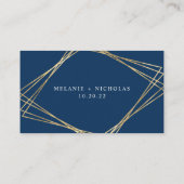 D'accompagnement Carte RSVP mariage en ligne Gold Frame | toute cou (Dos)