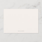 D'accompagnement Carte RSVP minimaliste Feuille moderne (Dos)
