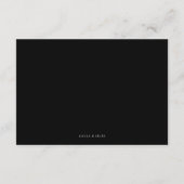 D'accompagnement Carte RSVP minimaliste Feuille moderne (Dos)