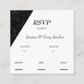 D'ACCOMPAGNEMENT CARTE RSVP MODERNE DE MARIAGE (Devant)