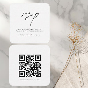 D'accompagnement Carte RSVP moderne élégante Réponse du Mariage d