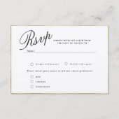 D'ACCOMPAGNEMENT CARTE RSVP MODERNE ET ROMANTIQUE DE MARIAGE CALLIG (Devant)