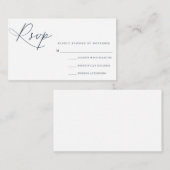D'accompagnement Carte RSVP Script Moderne (Devant / Derrière)
