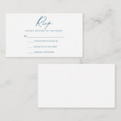 D'accompagnement Carte RSVP Script Moderne (Devant / Derrière)