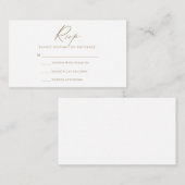 D'accompagnement Carte RSVP Script Moderne (Devant / Derrière)