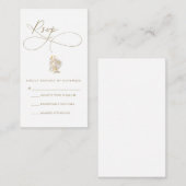 D'accompagnement Carte RSVP Script Moderne (Devant / Derrière)