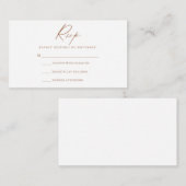D'accompagnement Carte RSVP Script Moderne (Devant / Derrière)