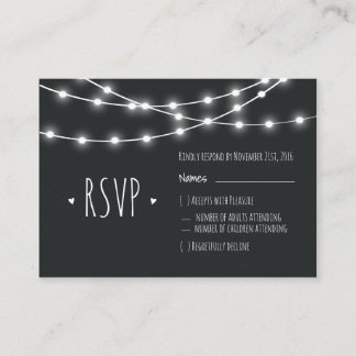 D'accompagnement Carte RSVP Shabby Chalkboard Chic
