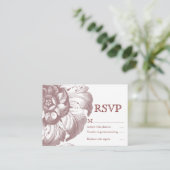 D'accompagnement Carte RSVP vintage (Debout devant)