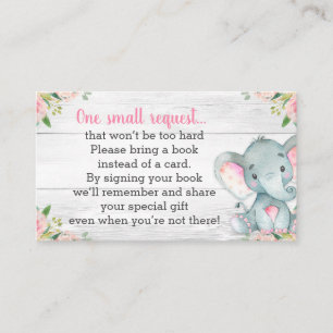 D'accompagnement Carte Rustic Elephant Baby shower Book