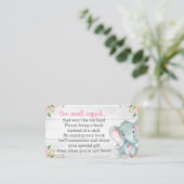 D'accompagnement Carte Rustic Elephant Baby shower Book (Debout devant)