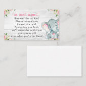 D'accompagnement Carte Rustic Elephant Baby shower Book (Devant / Derrière)
