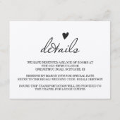 D'accompagnement Carte RUSTIC MARIAGE Details (Devant)