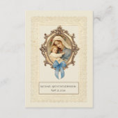 D'accompagnement Carte Sainte Commémorative de Baptême de Bébé Cath (Devant)