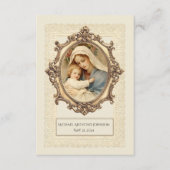 D'accompagnement Carte Sainte de Remembrance de Baptême de Bébé Cat (Devant)
