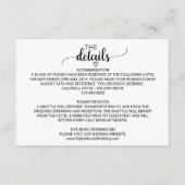 D'accompagnement Carte simple avec détails de calligraphie noire (Devant)