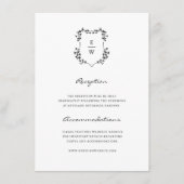 D'accompagnement Carte simple de boîtier Monogramme (Devant)