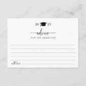 D'accompagnement Carte simple de conseils aux diplômés (Devant)