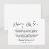 D'accompagnement Carte simple élégante Wishing Well Card (Devant / Derrière)