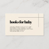 D'accompagnement Carte simple et élégante de demande de carnet de b (Devant)