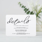 D'accompagnement Carte simple Rustique Détails du papier Kraft (Debout devant)