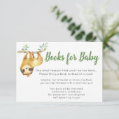 D'accompagnement Carte Sloth Books pour bébé (Debout devant)