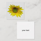 D'accompagnement carte solo tournesol (Devant / Derrière)