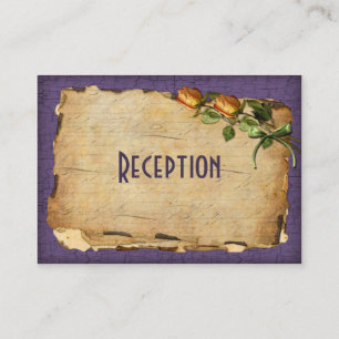D'accompagnement Carte vintage de la réception - Violet