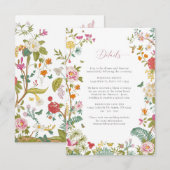 D'accompagnement Carte Vintage Wedding Détail (Devant / Derrière)