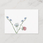 D'accompagnement Carte Wild Floral Chalkboard Grand ouverture (Dos)