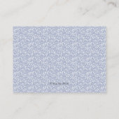 D'accompagnement Carte Wishing Well | Fleurs violettes (Dos)